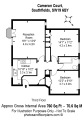 Floorplan of Cameron Court, Southfields, SW19 6QY
